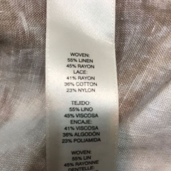 Chico’s linen blend Tye dye lace back jacket.  Chico’s Sz 0 - Picture 5 of 5